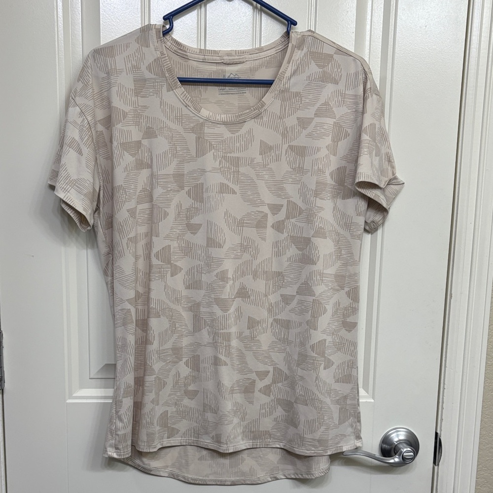 REI Patterned Beige Women's Top